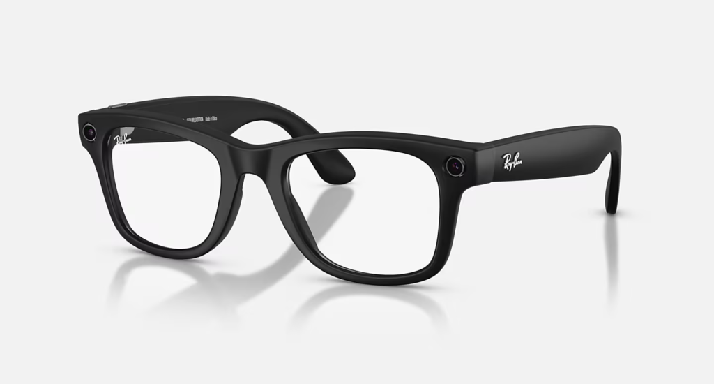 Ray-Ban Meta Wayfarer (Gen 2) матово черни AI очила със сиви Transitions® лещи