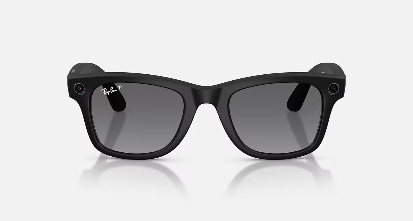 Ray-Ban Meta Wayfarer (Gen 2) Matte Black AI Glasses with Polarized Graphite Gradient Lenses - Image 2