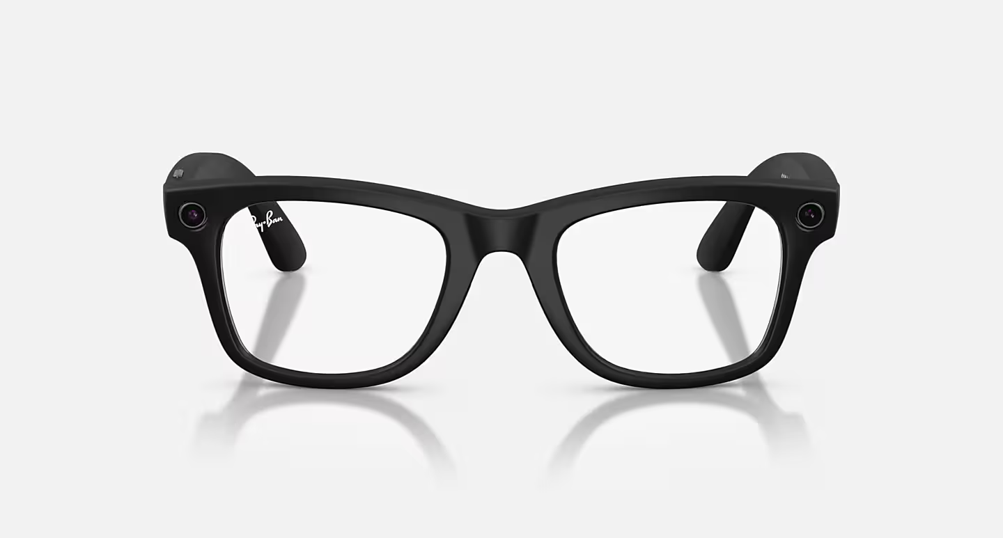 Ray-Ban Meta Wayfarer (Gen 2) Matte Black AI Glasses with Grey Transitions® Lenses - Obraz 3