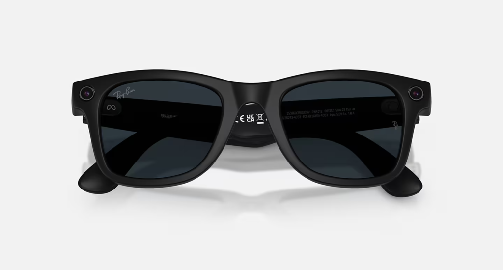 Ray-Ban Meta Wayfarer (Gen 2) матово черни AI очила със сиви Transitions® лещи