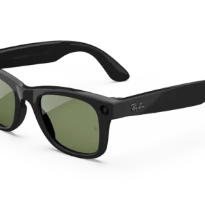 Okulary Ray-Ban Meta Wayfarer (Gen 1) Shiny Black AI z zielonymi soczewkami