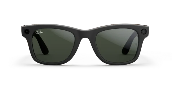 Ray-Ban Meta Wayfarer (Gen 1) Matte Black AI Glasses with Black Lenses - Obraz 2