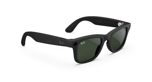 Ray-Ban Meta Wayfarer (Gen 1) Matte Black AI Glasses with Black Lenses - Obraz 3