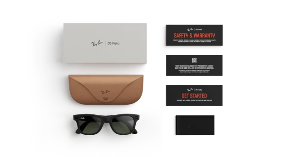 Ray-Ban Meta Wayfarer (Gen 1) Matte Black AI Glasses with Black Lenses - Obraz 5