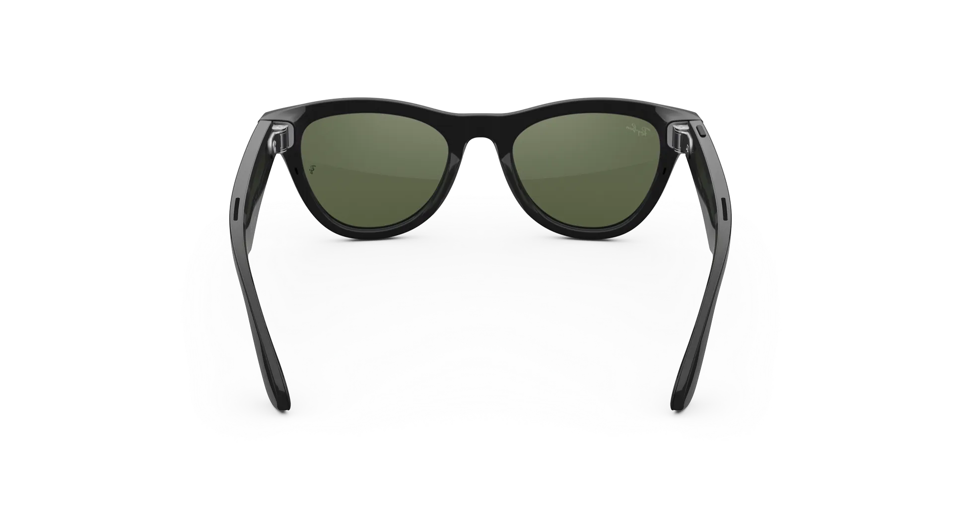 Ray-Ban Meta Skyler (Gen 2) shiny black AI glasses with green lenses - Obraz 4