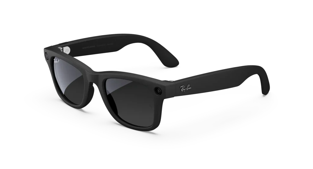 Ray-Ban Meta Wayfarer (Gen 1) Matte Black AI Glasses with Black Lenses