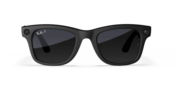 Ray-Ban Meta Wayfarer (Gen 1) Matte Black AI Glasses with Black Lenses - Obraz 2